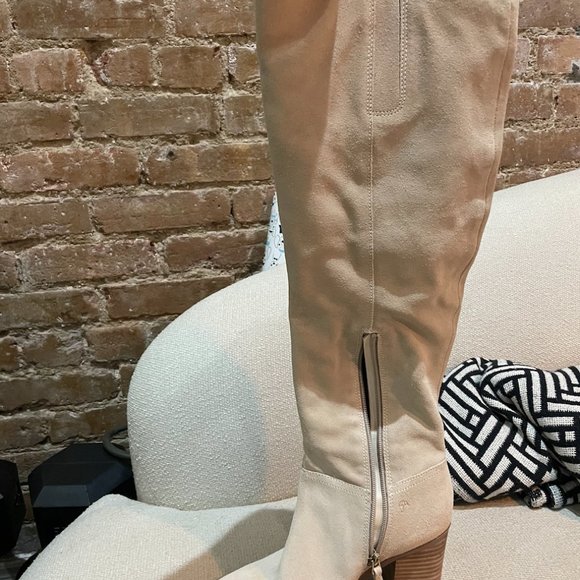 Naturalizer Kyrie Nude Tall Boots 7 Wide - Picture 3 of 4